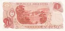 Argentinien 1 Peso General Manuel Belgrano - Bariloche-Llao-Llao - Serial F