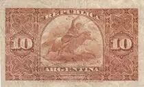 Argentinien 10 Centavos - Domingo F. Sarmiento - 1891