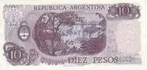 Argentinien 10 Pesos - General. Manuel  Belgrano - 1973 - Serial D