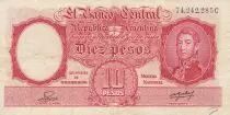Argentinien 10 pesos - Jos&eacute; de San Mart&iacute;n - 28-03-1935 - Serial C