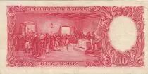 Argentinien 10 pesos - Jos&eacute; de San Mart&iacute;n - 28-03-1935 - Serial C
