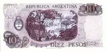 Argentinien 10 Pesos, G&eacute;n&eacute;ral Belgrano - 1976
