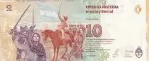 Argentinien 10 Pesos Manuel Belgrano - Establishment of Bandera - 2016 - Serial A