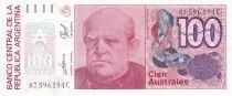 Argentinien 100 Australes D. F. Sarmiento - Liberty - 1990 - Serial C