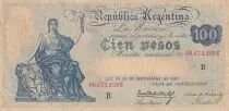 Argentinien 100 Pesos - Liberty seated - 1897 - Serial B - P.247b