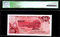 Argentinien 100 Pesos J. San Martin - Costline at Ushuaia - 1972 - ICG UNC63