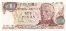 Argentinien 1000 Pesos - Gen. San Martin - ND (1979-1980) - Serial F