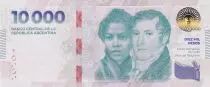 Argentinien 10000 Pesos - Maria Remedios del Valle - Manuel Belgrano - Jura a la Bandera - Serial A-  2024