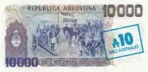 Argentinien 10000 Pesos Argentinos Argentinos, M. Belgrano - Creation of flag - 1985