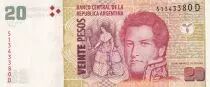 Argentinien 20 Pesos - Juan Manuel De Rosas - Boats - ND (2003) - Serial D - P.355