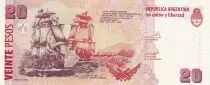 Argentinien 20 Pesos - Juan Manuel De Rosas - Boats - ND (2003) - Serial D - P.355