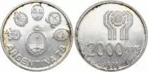 Argentinien 2000 Pesos - FIFA World Cup - 1978 - Silver