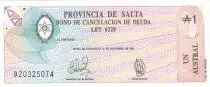 Argentinien 5 australes - Province of Salta - 31-12-1987 - Serial D