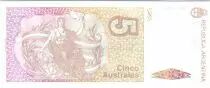 Argentinien 5 Australes S. Derqui - Liberty - 1985/89 - Serial A