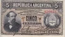 Argentinien 5 Centavos - Dr. Nicolas Avellaneda - 1881 - P.5