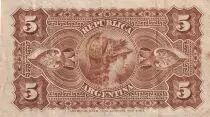 Argentinien 5 Centavos - Dr. Nicolas Avellaneda - 1884 - P.5