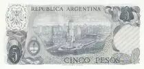 Argentinien 5 Pesos - G&eacute;n&eacute;ral Belgrano - 1974 - Serial B
