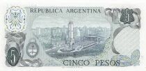 Argentinien 5 Pesos - ND (1974-76) - Replacement - P.294
