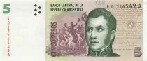 Argentinien 5 Pesos - ND (2005-06) - Replacement - P.353