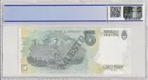 Argentinien 5 Pesos Jose de San Martin - 1992 - Specimen - PCGS 66 OPQ