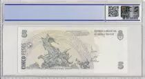 Argentinien 5 Pesos Jose de San Martin - 1998 - Specimen - PCGS 68 OPQ