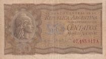 Argentinien 50 Centavos - Liberty - National Constitution - 1947 - Series A
