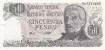 Argentinien 50 Pesos - J. San Martin - Jujuy - 1976 - Serial B
