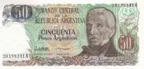 Argentinien 50 Pesos - J. San Martin - Jujuy - ND (1983) - Serial A - P.314