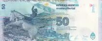 Argentinien 50 Pesos - Malvinas - Cavalier - ND (2015) - Serial B - P.362