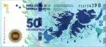 Argentinien 50 Pesos Maldives islands - Horsman  - 2015