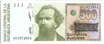 Argentinien 500 Austales, Nicolas  Avellanedas - 1988