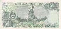 Argentinien 500 Pesos - J. San Martin - Cerro de la gloria - ND (1977) - Serial D - P.303c