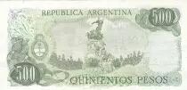 Argentinien 500 Pesos - J. San Martin - Cerro de la gloria - ND (1982) - Serial B