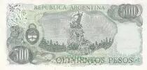 Argentinien 500 Pesos - J. San Martin - Cerro de la gloria - ND (1982) - Serial D
