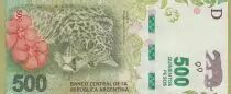 Argentinien 500 Pesos Jaguar - 2020 - Suffix P - UNC - P.365