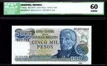 Argentinien 5000 Pesos J. San Martin - Mar del Plata - 1977 - ICG AU/UNC60