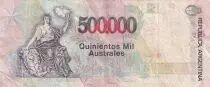 Argentinien 500000 Australes, M. Manuel Quitana  - 1991 - Serial A