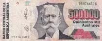 Argentinien 500000 Australes, M. Manuel Quitana  - 1991 - Serial B