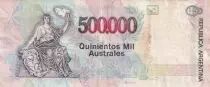 Argentinien 500000 Australes, M. Manuel Quitana  - 1991 - Serial B