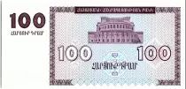 Arménie 100 Dram, Mont Ararat - Eglise - 1993  P36 a
