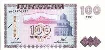 Armenien 100 Dram, Mont Ararat - Church - 1993  P36 a