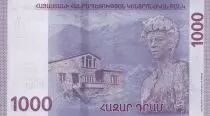 Armenien 1000 Dram Prayer Sevak (Poet) - 2022 - UNC