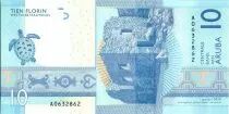 Aruba 10 Florins - Turtle - 2019 - UNC - P.NEW