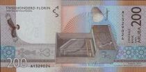 Aruba 200 Florin - Caracara huppé - Instruments traditionnels - 2019 - Série A