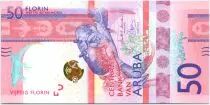 Aruba 50 Florin Crab - 2019 - UNC - Strip 3D EFFCT