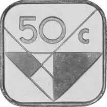 Aruba Lot 7 pi&egrave;ces 5 cents &agrave; 5 Florin ARUBA