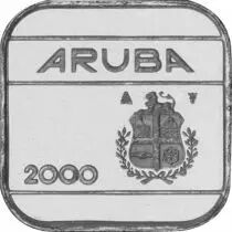 Aruba Lot 7 pi&egrave;ces 5 cents &agrave; 5 Florin ARUBA