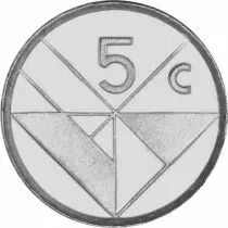 Aruba Lot 7 pi&egrave;ces 5 cents &agrave; 5 Florin ARUBA