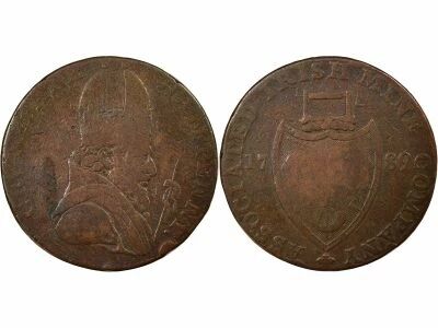 Associated Irish Mine Companie - 1/2 Penny Token  - 1789 Cronebane