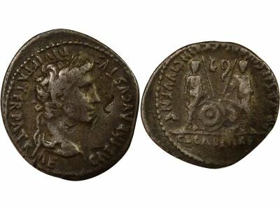 Augustus - Silver Denarius, Caius & Lucius - 2 BC / 12, Lugdunum